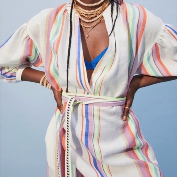 📌 SOLD lemlem x H&M Kaftan Caftan Dress Women’s Large RARE - Picture 4 of 15